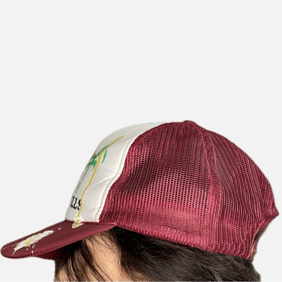 Vtg 80’s Florida Seagull Bird Poop Tourist Souvenir Mesh Snapback Trucker Cap - Picture 4 of 7